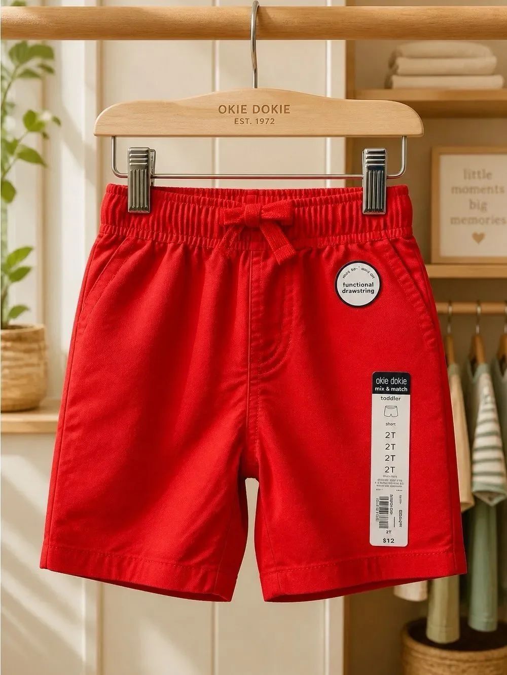 Kids Red Shorts 2T NWT